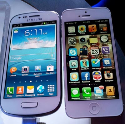 samsung s3 mini versus iphone 5