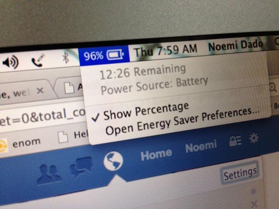 macbook air 2013 battery 12 hours 26 minutes