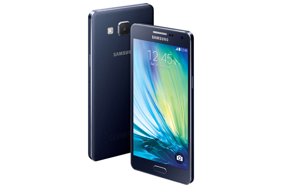 Samsung Galaxy A series in black