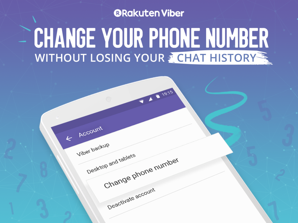 Viber change phone number