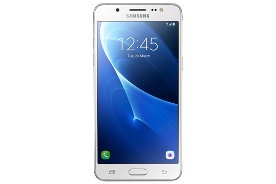 Samsung Galaxy J Series white front