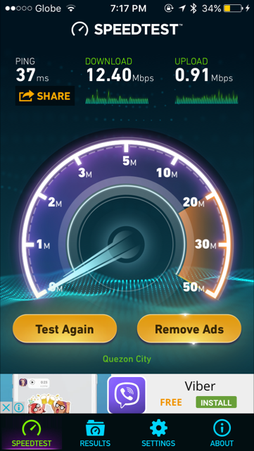 Upgraded my 1599 Globe Broadband Plan from 5mbps to 15 ...